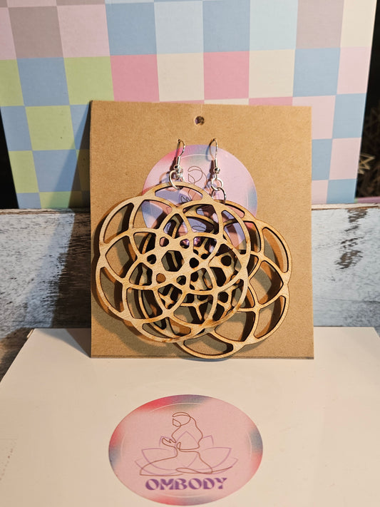 Sacred Geometry - Flower of Life Earrings